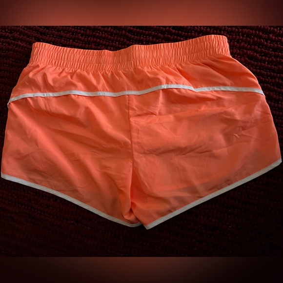 DANSKIN NOW WOMEN ATHLETIC SHORTS SIZE L (12-14) ORANGE NEON - Picture 3 of 6